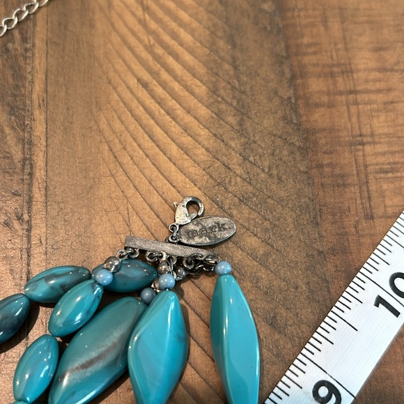 Branded Mark by Avon teal swirl color multi strand necklace with extender chain. - Picture 8 of 10
